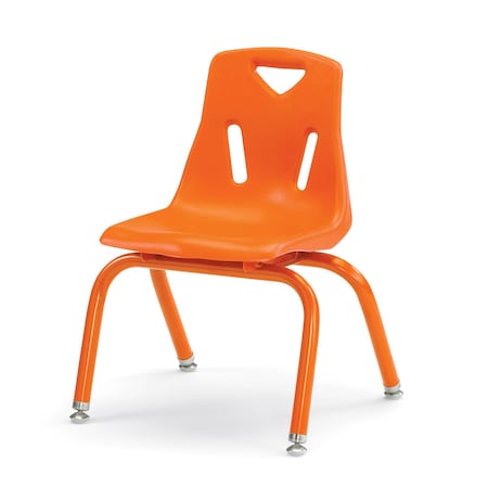 Jonti-Craft Berries Stacking Chair with Powder-Coated Legs, 12 in. Ht, Orange 8122JC1114